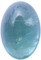 Aquamarine cabochon 16.68 cts.